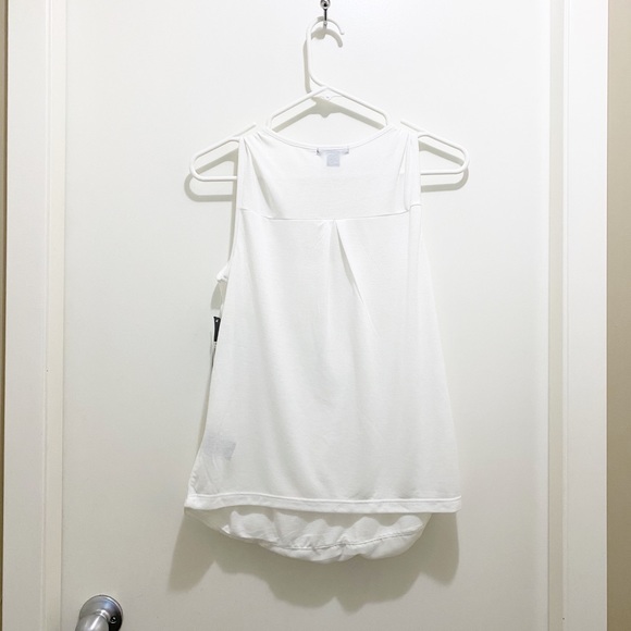 NWT Attitude Surplice Layered Tank Top White S 4/6 - Picture 3 of 13